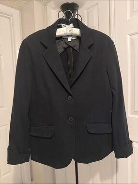 New York & Company Stretch Black Career Blazer Jacket Size Large
